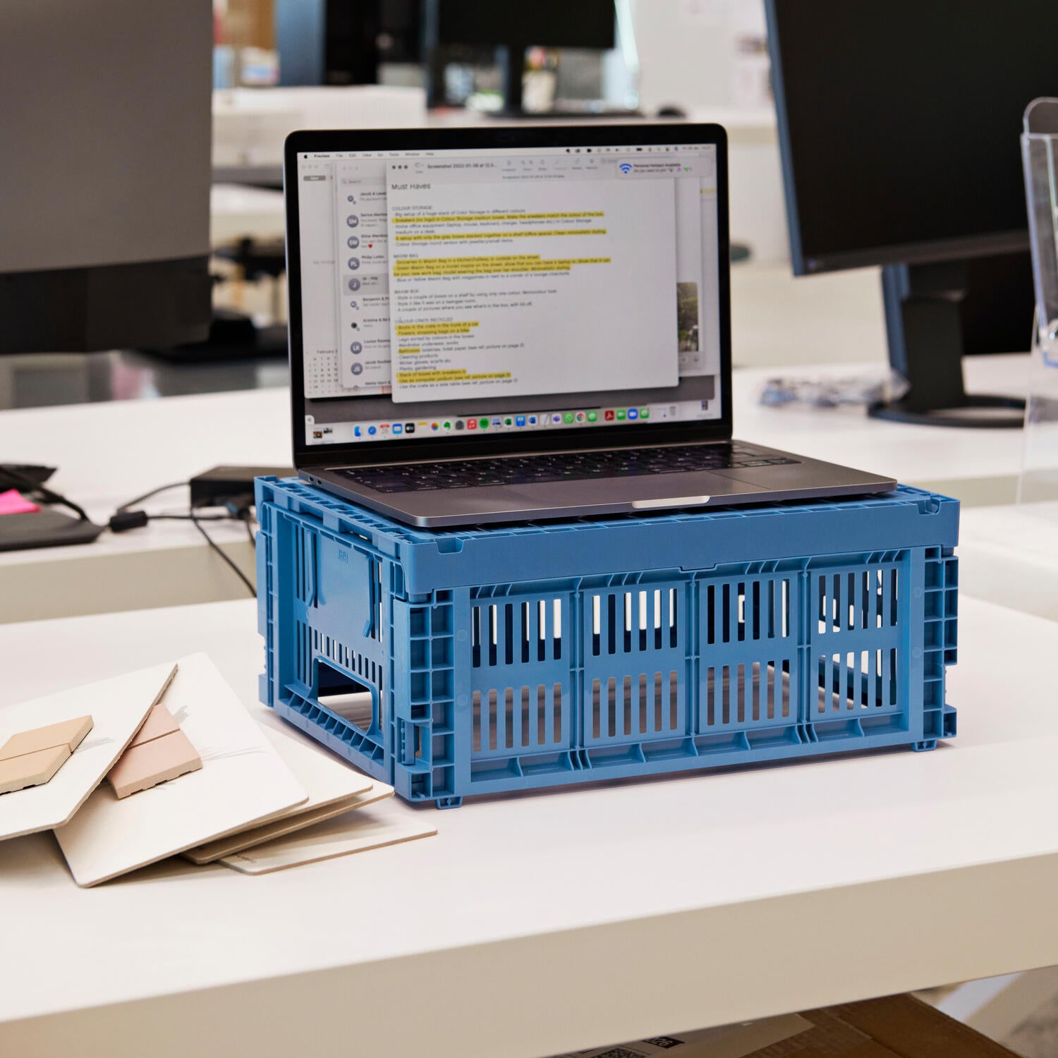 Colour Crate kasse, M - Electric Blue